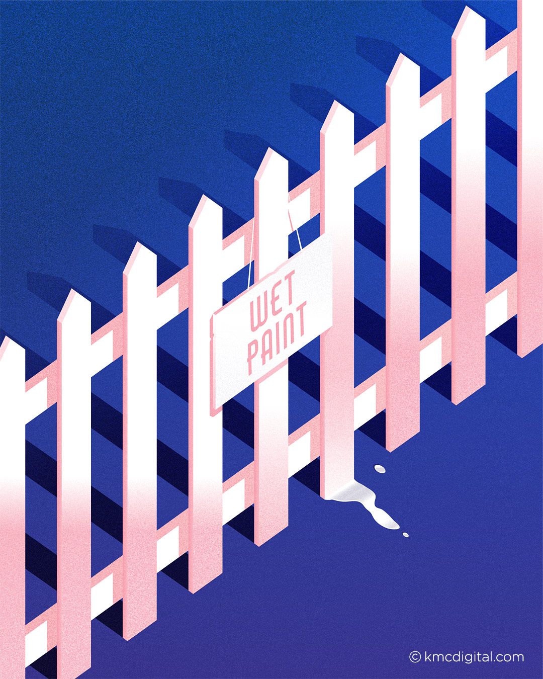 Illustration Wet Paint